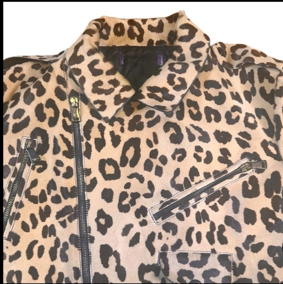 Ralph Lauren Purple Label Bevelyn Leopard Print Leather Jacket MSRP 7336$ - Picture 14 of 14